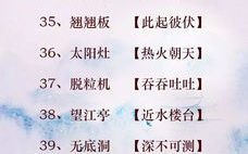 浑说素猜的谜语,浑说素猜的谜底揭晓